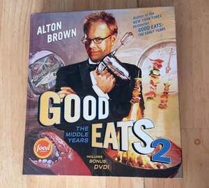 Good Eats 2: The Middle Years by Alton Brown Hardcover Book with Bonus DVD
